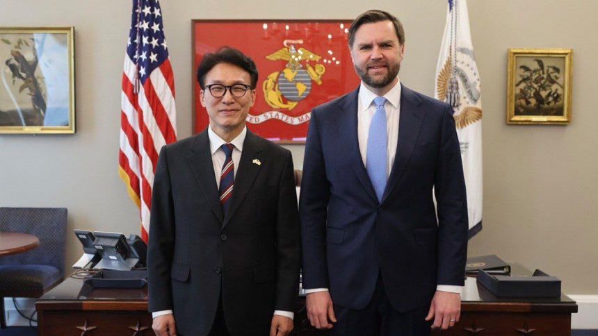 김민석 국무총리, JD 밴스 미국 부통령과 회담[총리실 제공]