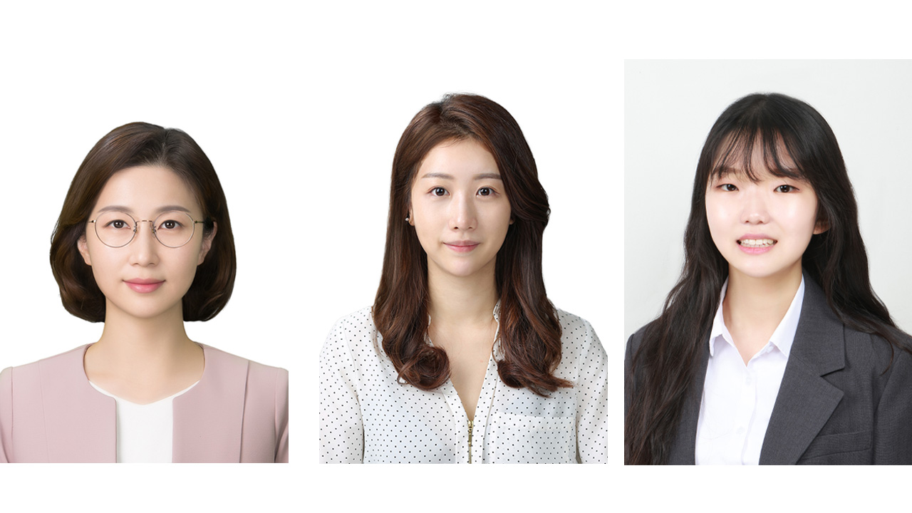 왼쪽부터 허미선 교수, 서유리 학생, 권세현 졸업생 (제공 대구가톨릭대학교의료원)