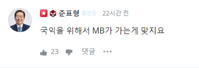 청년의꿈 청문홍답 코너의 홍준표 대구시장 답변