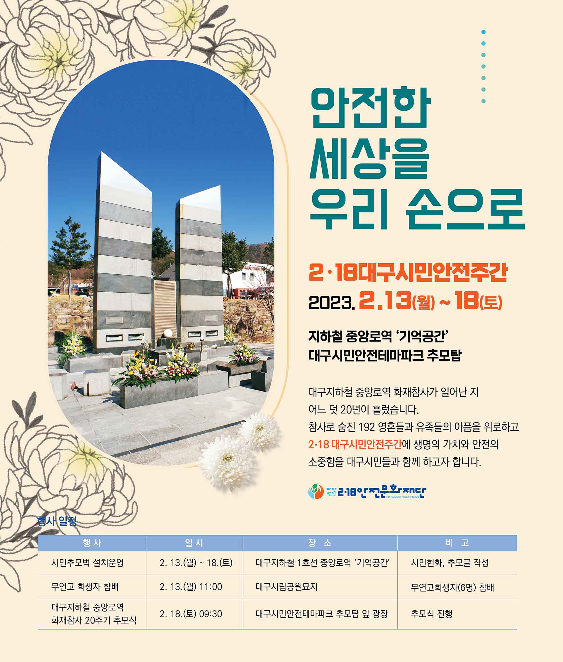 사진 제공 2.18 안전문화재단
