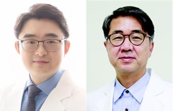 ▲(좌로부터) 칠곡경북대병원 백동원 교수, 경북대학교병원 손상균 교수 / 사진 제공 칠곡경북대학교병원