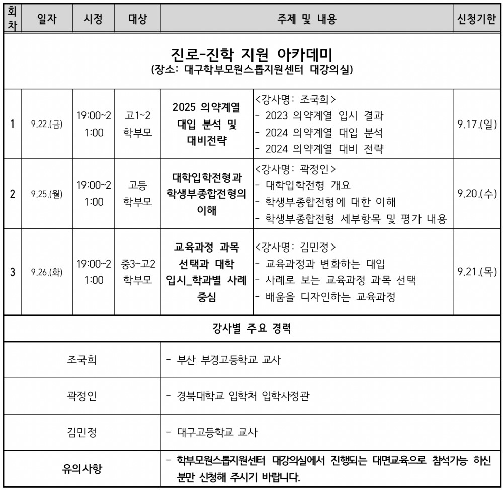 사진 제공 대구학부모원스톱지원센터