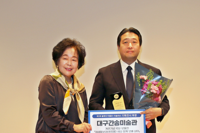 제28회 전국박물관인대회, 전인건(오른쪽) 대구간송미술관장