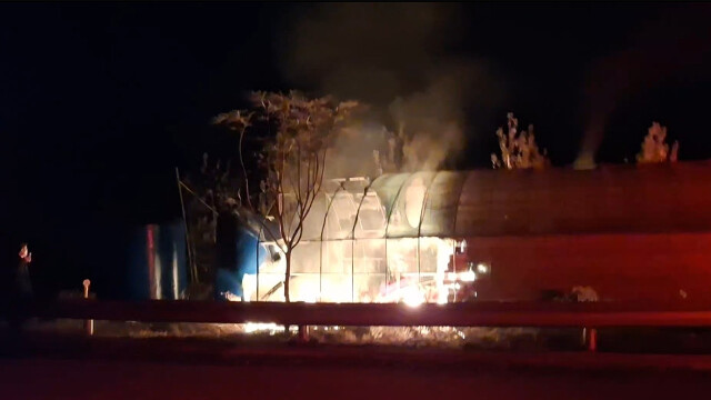 군위 농원 비닐하우스에 불 450만 원 피해