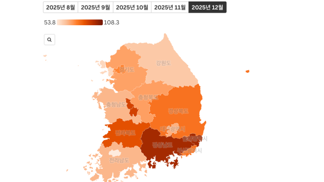 12월 대구 아파트 입주전망지수 큰 폭 하락