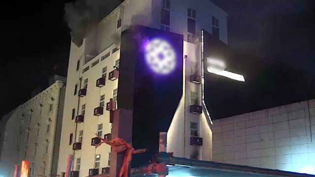 경북 구미 황상동 호텔 불···1명 경상, 5명 구조·대피