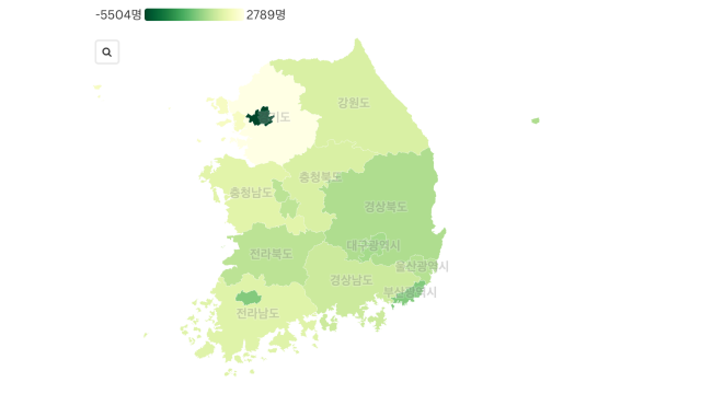 대구·경북 인구 유출 지속···11월 한 달간 723명 타 시도로 떠나