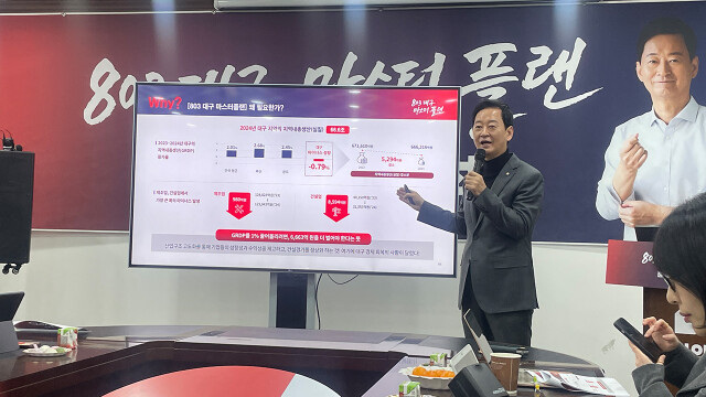 '대구시장 도전' 최은석 "'803 마스터 플랜'으로 3대 도시 위상 찾겠다"