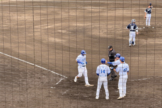 오키나와 첫 연습경기 승리한 삼성라이온즈…대표팀 상대 양우현 3점포, 장승현 적시타