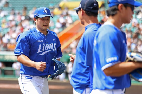 매닝 이탈 삼성라이온즈…요미우리전 최원태 호투, 위안 안겨줬다