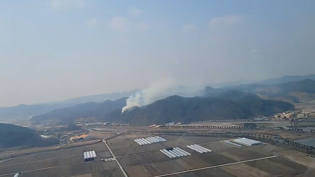경북 봉화 야산서 불⋯사유림 0.1㏊ 타