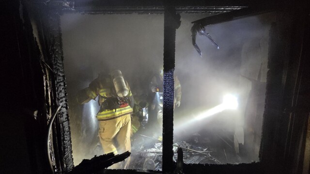 경북 경주 아파트에 불···4,800만 원 재산 피해