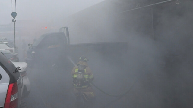 대구 달성군 대구주행시험장에서 전기화물차에 불···3시간 반 만에 진화