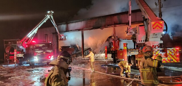 김천 야산 산불, 성주군 선남면 자원순환시설 화재