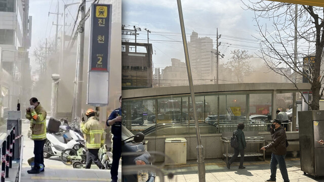 [속보] 대구 달서구 도시철도 1호선 진천역 화재, 오후 1시 22분 완진···환기실 냉각탑 절단 작업 중 불꽃 튀어