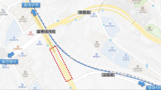 대구시, 상습 혼잡구간 3곳 무열로·호국로·반야월로 공사