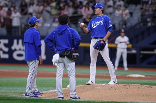 5경기 연속 역전당한 삼성라이온즈…원태인, 디아즈 활약도 못 막은 6연패