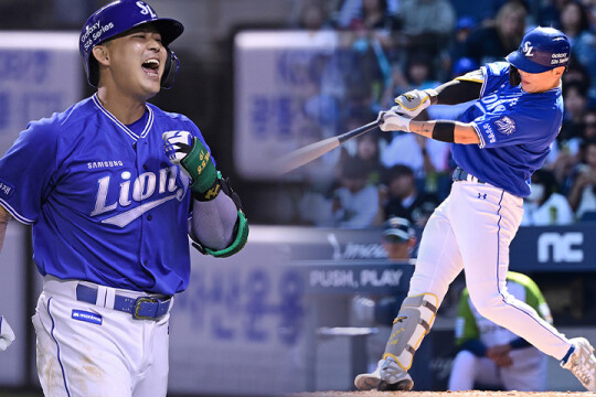 '2경기 연속 만루 홈런' 삼성라이온즈, 8연승 질주···2위 등극