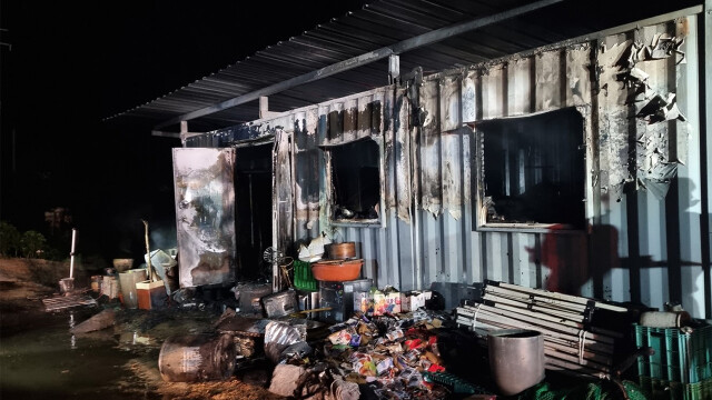 경북 안동서 컨테이너에 화재…550만 원 재산 피해