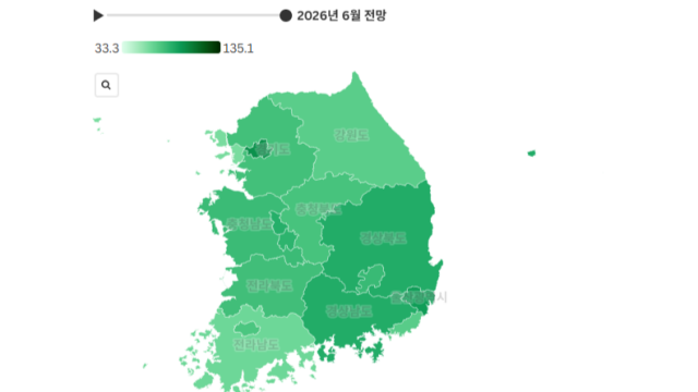 대구 주택사업 경기 전망, 한 달 만에 하락 전환···경북은 소폭 상승