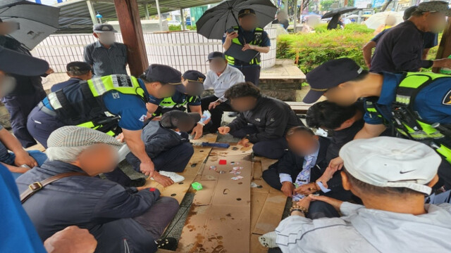 대구 서부정류장 일대 도박 집중 단속···신고 90% 줄어