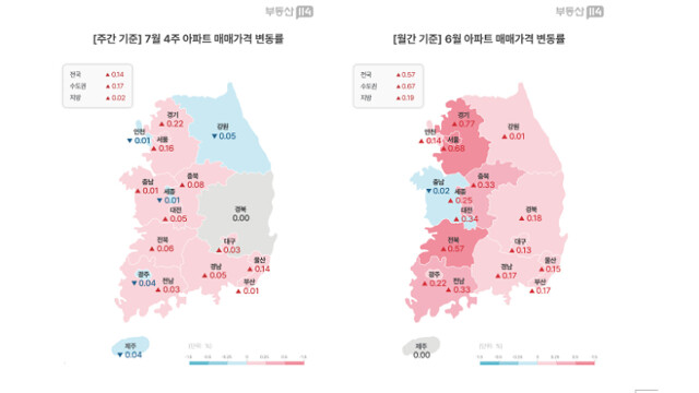 아파트 매매 가격, 대구 '소폭 상승'···경북은 '보합'