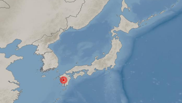 일본 구마모토 남서쪽 해역에서 규모 5.1 지진 발생