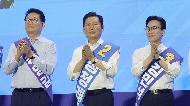 [속보] 더불어민주당 당대표 경선 서울·경기 당원투표도 김민석 후보 1위