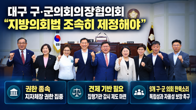 대구시 구군의회의장협의회, 지방의회법 제정 촉구