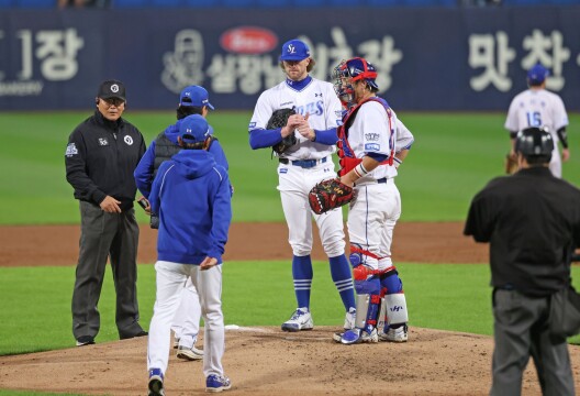 77% 넘는 확률 걸린 1차전 놓친 삼성라이온즈…페덱, KIA 타선에 무너지다
